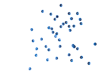 Blue dots confetti, Blue sparkle decoration cutout, Png file.