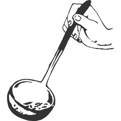 Hot Soup Vintage Illustration Vector