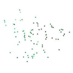 Green star confetti, Green stars sparkle decoration cutout, Png file.