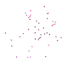 Violet star confetti, Purple stars sparkle decoration cutout, Png file.