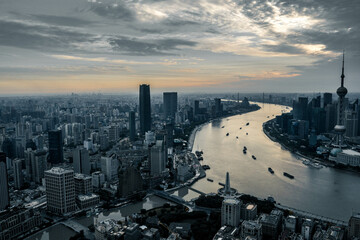 Naklejka na ściany i meble shanghai city
