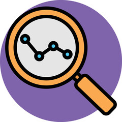 Search Analytics Vector Icon

