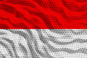 National flag of indonesia. Background  with flag of indonesia