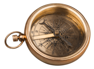 Vintage old bronze golden pocket watch