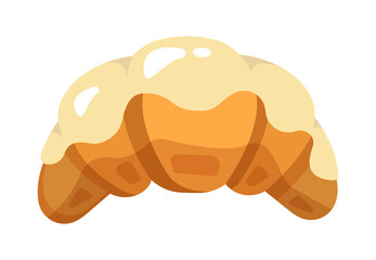 Croissant and pastry vector set illustration in graphic style. Bakery shop. Croissant. Fresh baking, for menu, cafe, bakery, logo, color and black and white illustration. delicious bread croissant bak