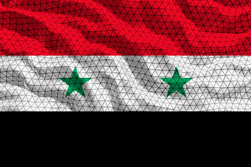 National flag of Syria.  Background  with flag of Syria.