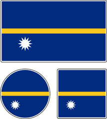 National flag of Nauru. National flag of Nauru.