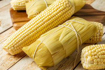 pamonha, traditional brazilian food, based in corn