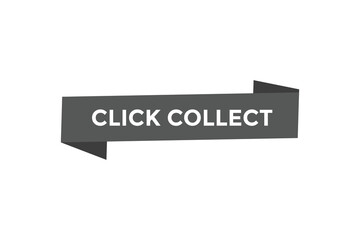 Click collect l button web banner templates. Vector Illustration
