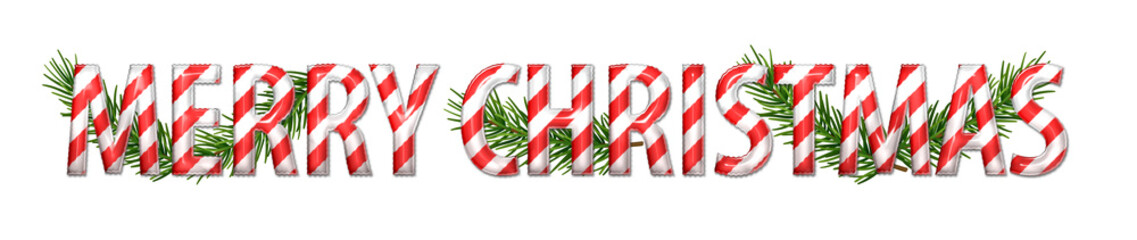 Merry christmas hand lettering calligraphy isolated on white background.holiday illustration element. Merry Christmas script calligraphy