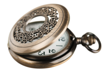 Vintage old bronze golden pocket watch