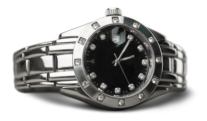 Beautiful male luxury black watch