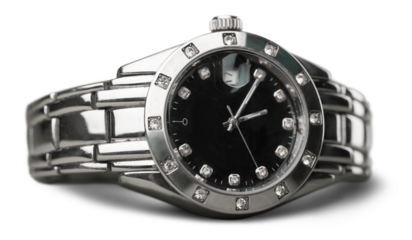 Beautiful male luxury black watch