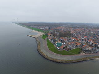 Urk former island andmunicipality in the province of Flevoland in the Netherlands. most religious municipality in the Netherlands. close-knit community. Largest fishing fleet. Aerial