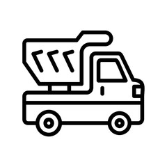 Naklejka premium Dump Truck Icon