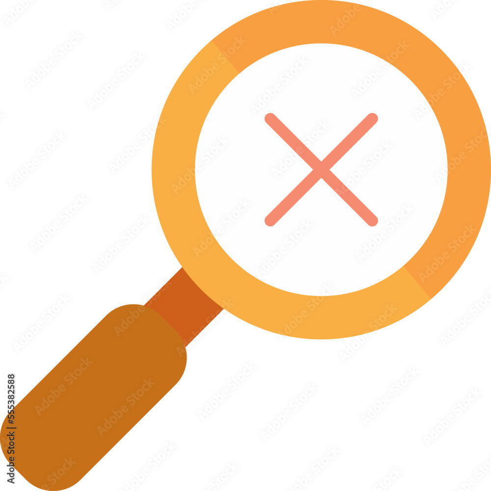 Poster cross search icon