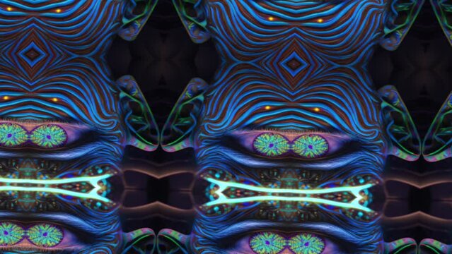 Opening your Third Eye visualisation into a psychedelic realm of conscious reality