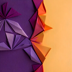 colorful origami paper