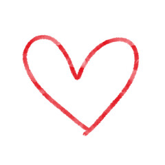 Watercolor hearts shapes doodle illustration for valentines day