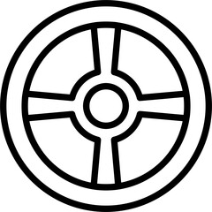 Obraz premium Wheel Icon