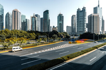 Obraz premium road and city