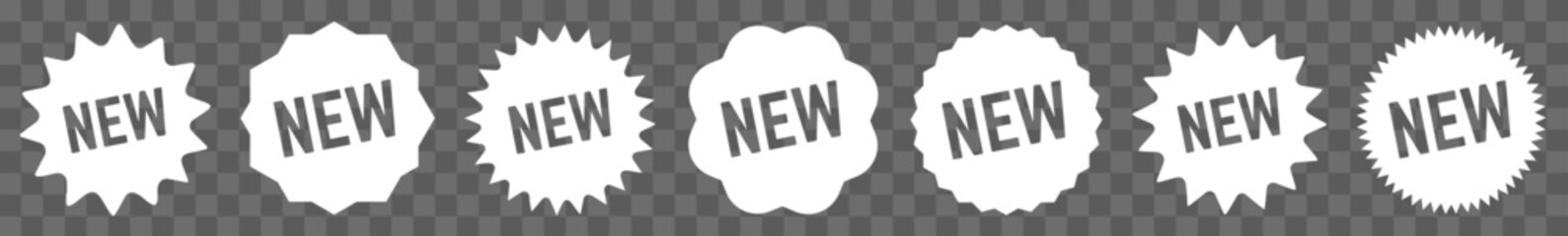 New Tag White | Special Offer Icon | Sticker | Deal Label | Variations