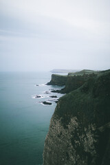 Fototapeta na wymiar cliffs and sea of northern ireland