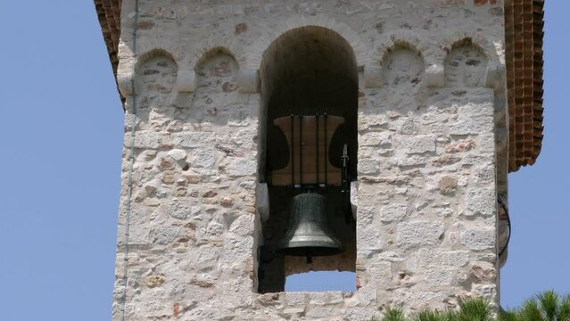 Bells ringing in an old church