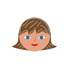 Face of woman story  icon