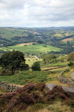 Derwent Valley from Baslow Edge, Derbyshire England

