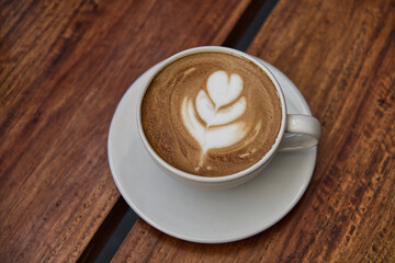 cup of coffee with cinnamon