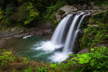 Obraz premium Ciseli waterfall in Ordu city,Turkey... It is one of the places tourists visit..