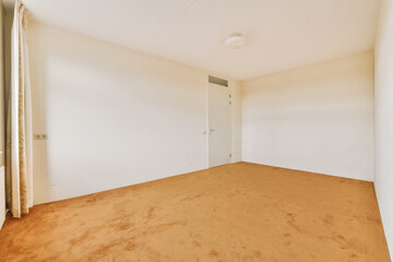 an empty room with no one on the wall or floor, it's very clean and ready to use