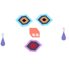 Abstract geometric face