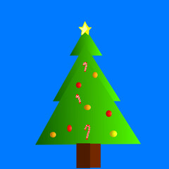 christmas tree illustration