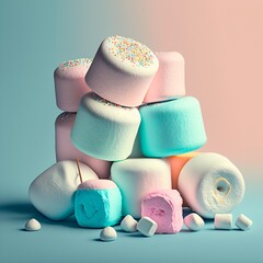 Marshmallow multicolors