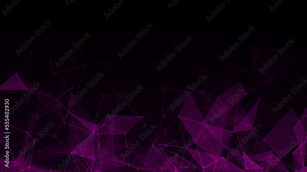 Poster abstract plexus geometry background. digital technology network connection concept. 3d rendered illu