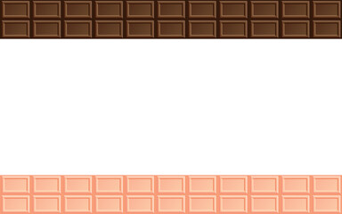 チョコレートとストロベリーチョコレートのフレーム
