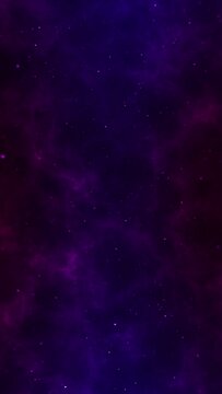 deep space nebula with stars 4k animations background Vertical video