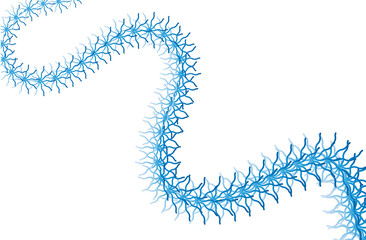 Abstract blue wave background that you can use in any designs such as medical, science, technology, etc. Spiky wave background isolated on transparent background