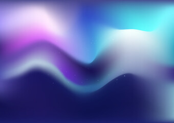 Holographic Aurora Northen Light Background