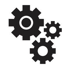 Car, cogwheel, gearshift icon