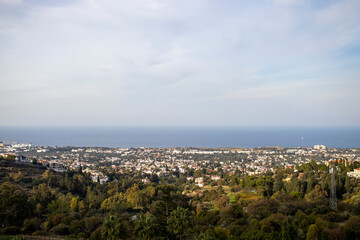 Fototapeta na wymiar Cyprus view from Besparmak mountains
