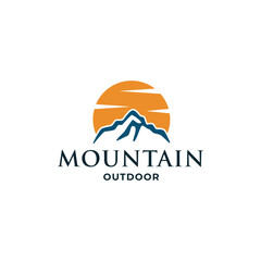 Mountain Logo Template. Vector Illustrator Eps.10 
