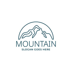 Mountains logo design vector template © hilda