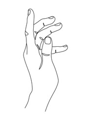one line stylized hand drawing. beautiful minimalist, vector illustration