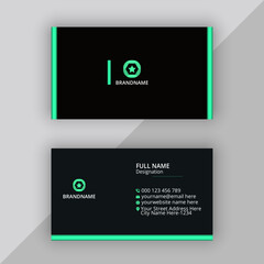 Creative modern professional elegant business card vector design template