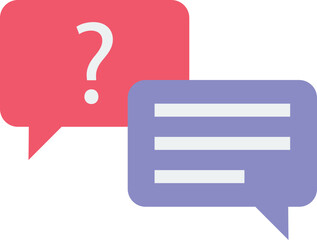 Question Message Vector Icon
