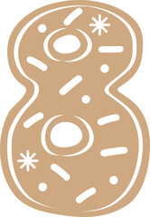 Cute Cookie Alphabet Letter Number 8.svg