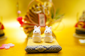 うさぎ年の年賀状素材（2023年卯年）